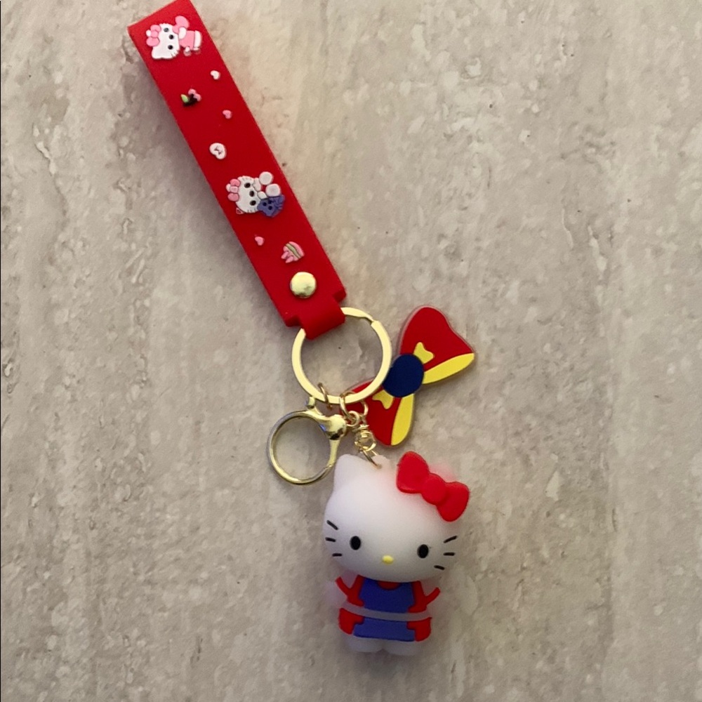 Hello Kitty Red and Blue Keychain